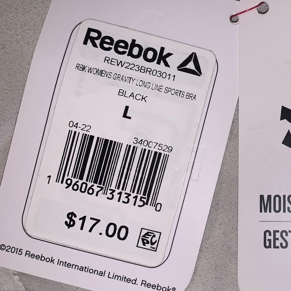 NWT Reebok Black Camo Sports Bra - Picture 14 of 14